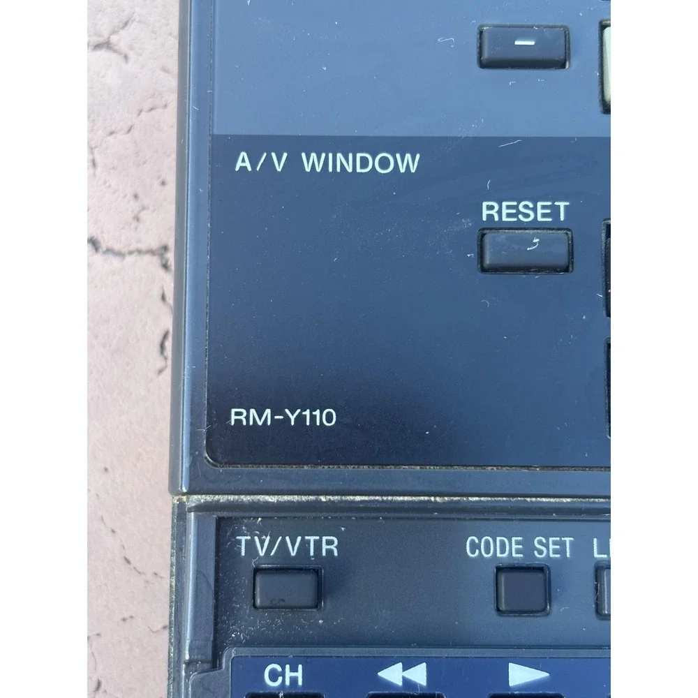Sony RM-Y110 Programmable Commander Remote Control Black OEM Replacement Unit